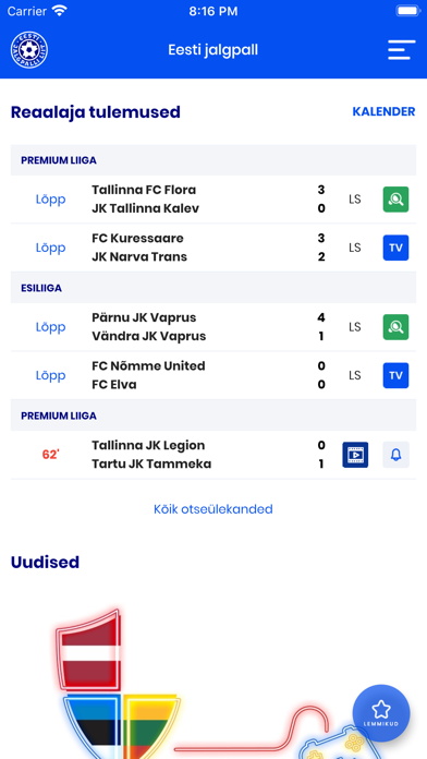 Screenshot #2 pour Eesti jalgpall