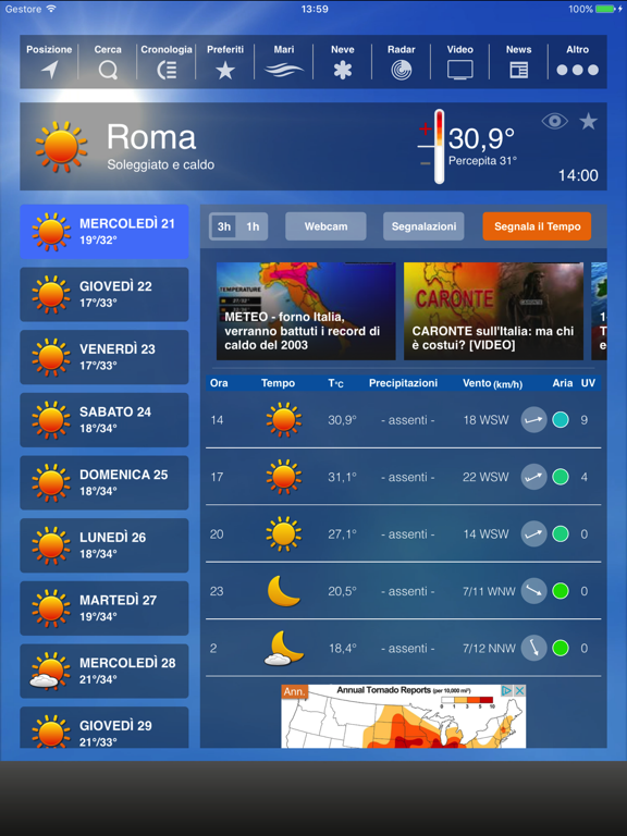 Screenshot #4 pour Meteo HD - by iLMeteo.it