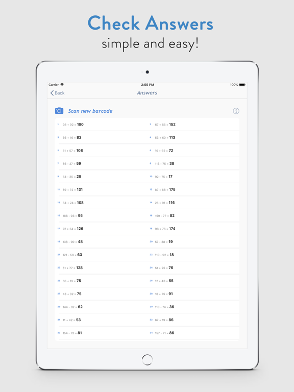 Paper Math: Print Worksheets iPad screenshot 6 - Education app