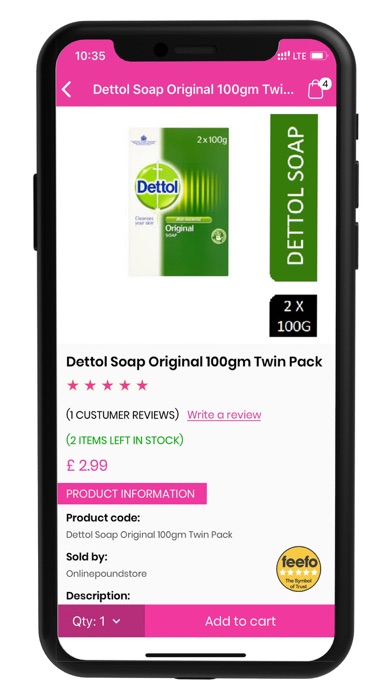 Online Pound Store Screenshot