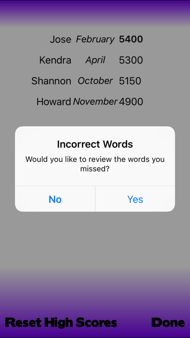 12th Grade Vocabulary Screenshot