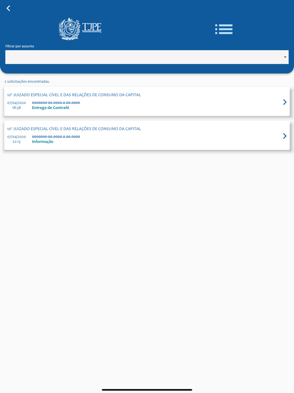TJPE Atende iPad screenshot 7 - Productivity app