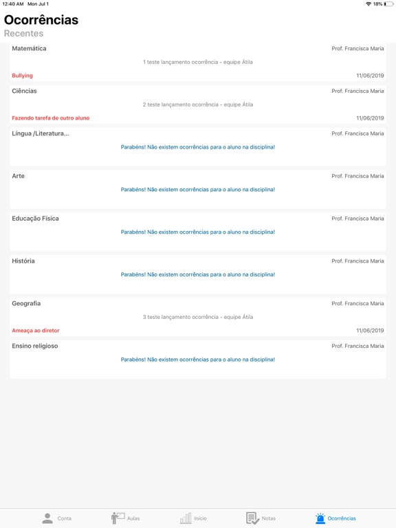 Screenshot #6 pour Diário Aluno