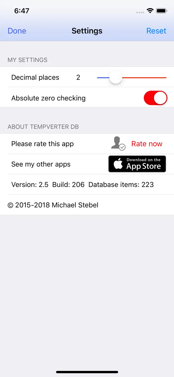 #4. TempVerter DB (iOS) Av: Michael Stebel