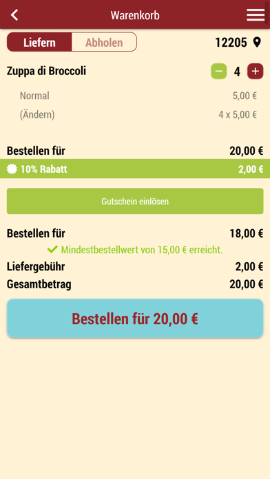How to cancel & delete Piccola Pizzeria Berlin from iphone & ipad 2