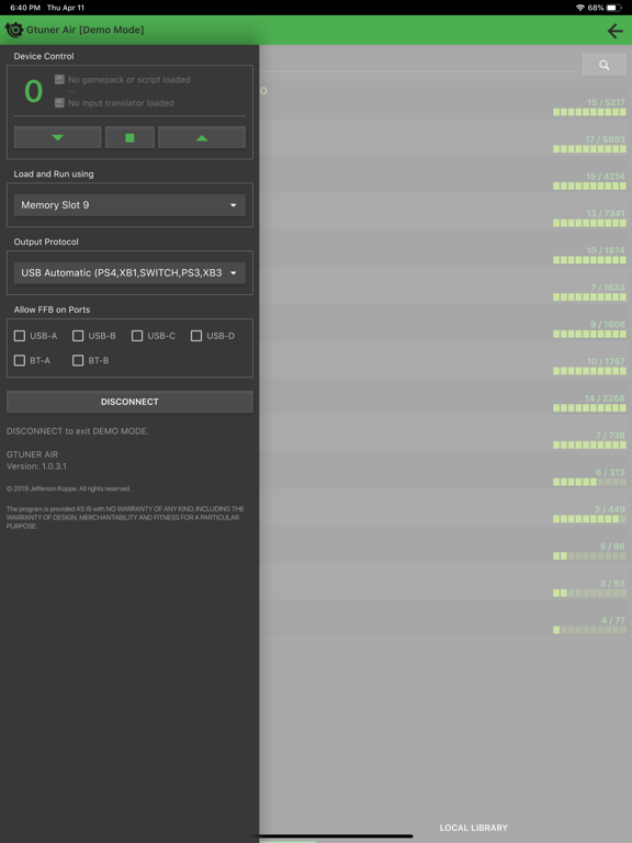 Gtuner Air iPad screenshot 2 - Utilities app