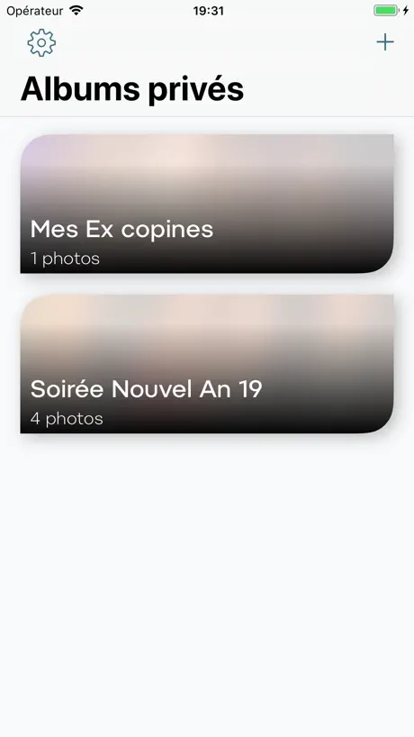 Photo privée et album secret