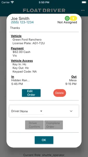 Float Driver Shuttle Services screenshot 2