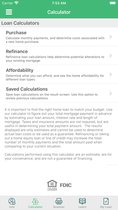 Texana Bank Mortgage Screenshot