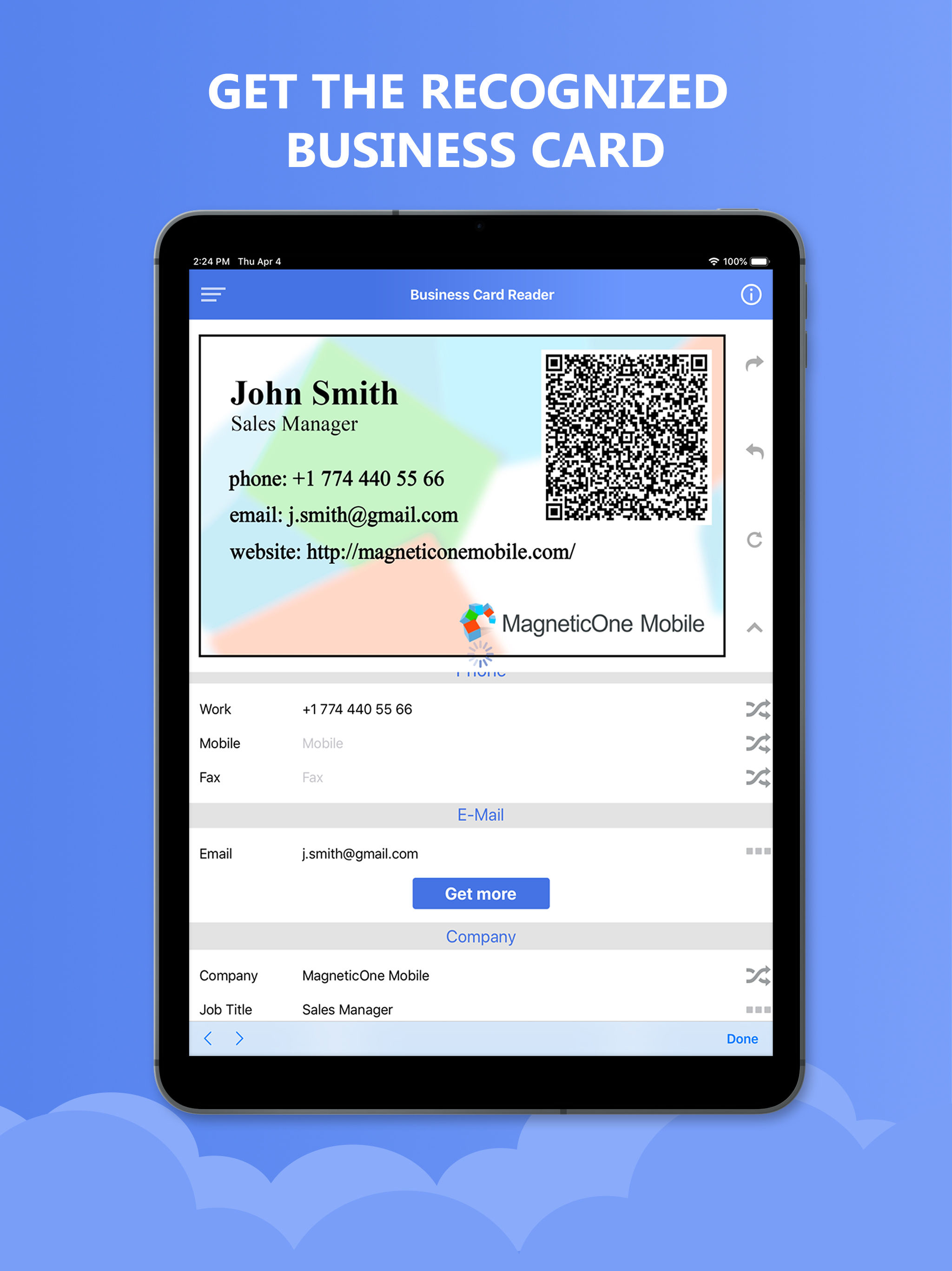 Business Card Reader 4 GSheets
