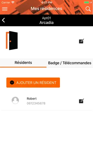 Capture d'écran de Intratone Pro sur iPhone 4