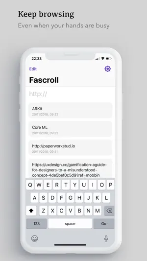 Fascroll screenshot 2