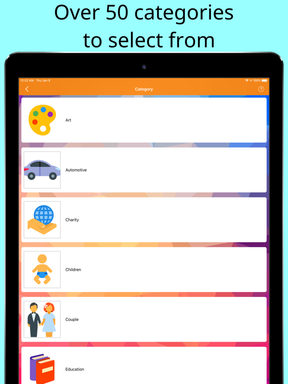 Yearly Resolutions iPad screenshot 7 - Productivity app
