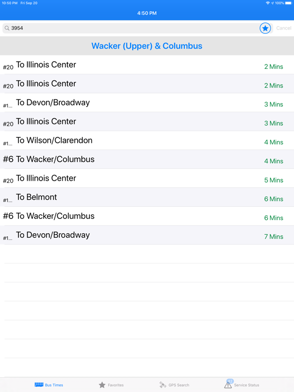 Screenshot #4 pour Bus Times - Chicago