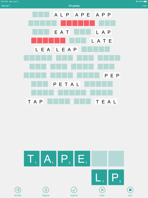 That Word iPad screenshot