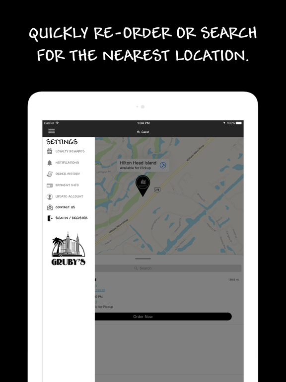 Gruby's NY Deli iPad screenshot