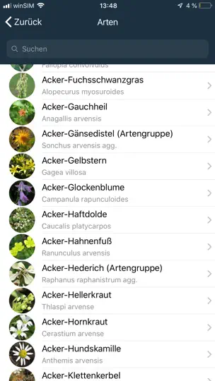 Screenshot von Flora Capture auf dem iPhone 7