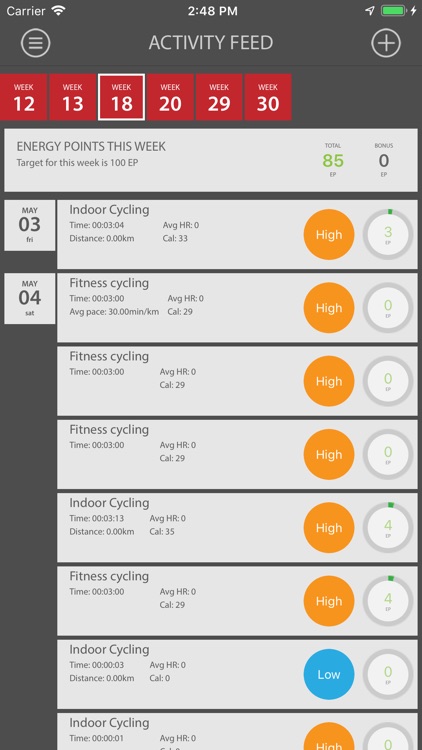 stages flight cycling