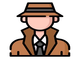 The PrivateDetectiveLovely is a small sticker, which are show the 50 Private detective lovely sticker in cartoon