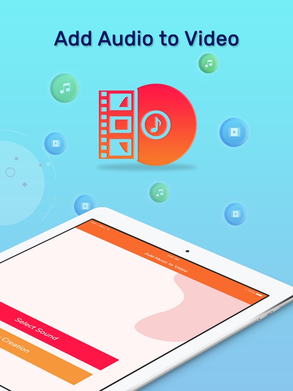 Add Audio to Video Editor iPad screenshot