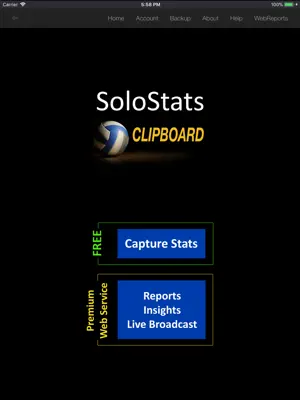 SoloStats Clipboard Volleyball screenshot 1