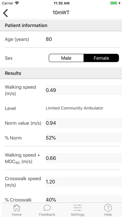 iWalkAssess Screenshot