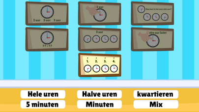 Leren klokkijken - rekenen Screenshot