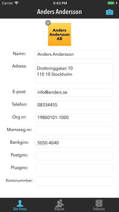 Screenshot #1 pour FakturaMallen