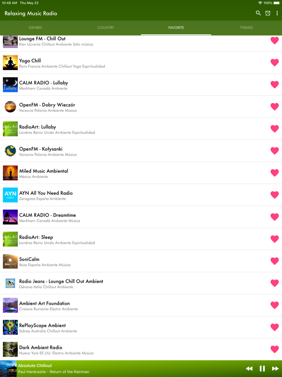 Screenshot #6 pour Relaxing Music Radio
