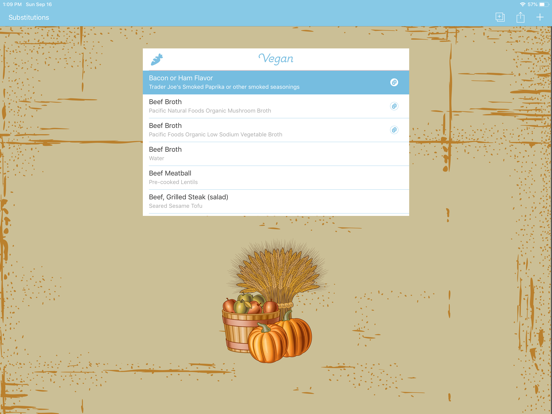 Screenshot #5 for Substitutions