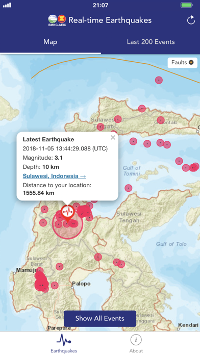 BMKG Real-time Earthquakesのおすすめ画像1