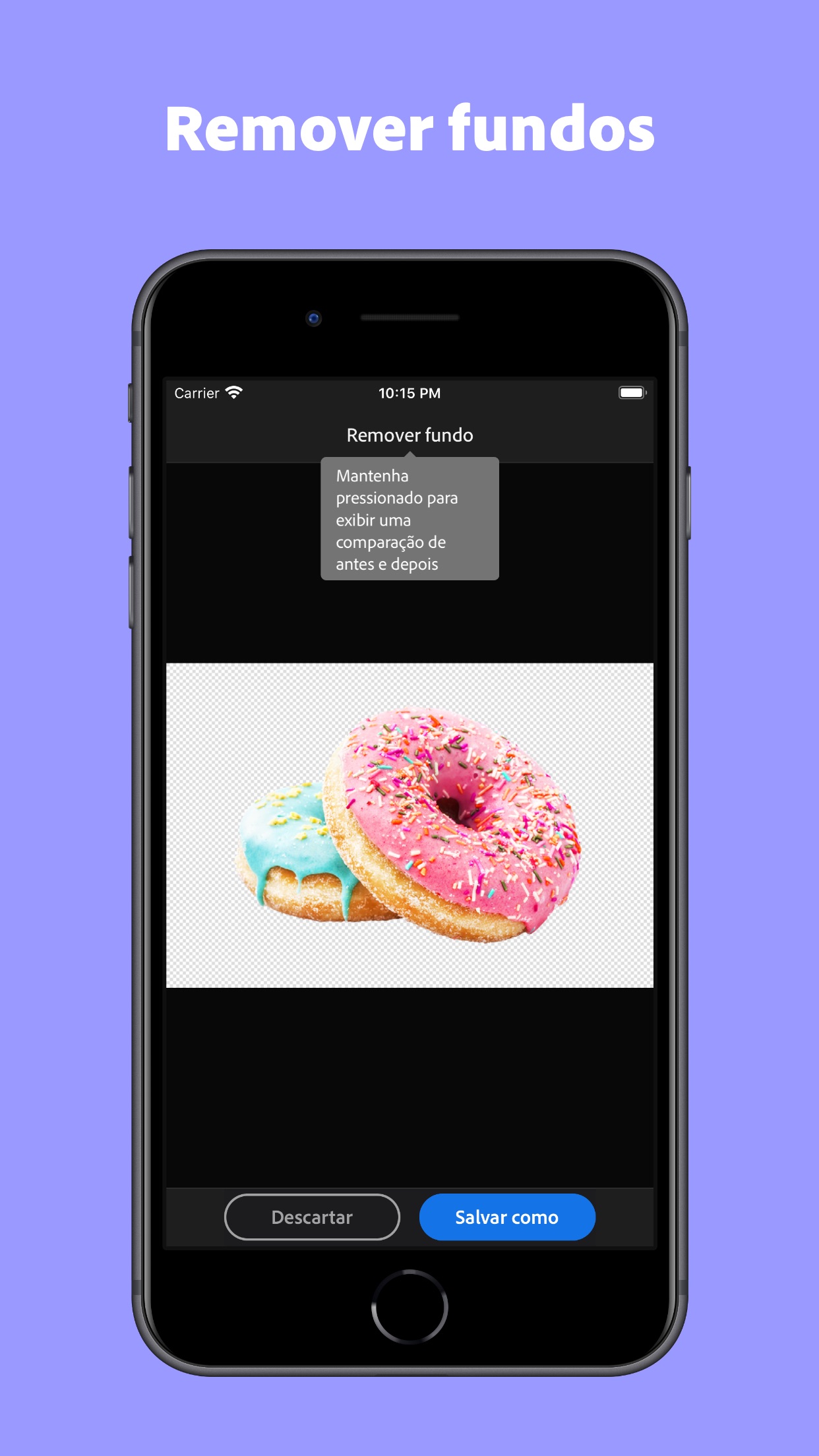 Screenshot do app Adobe Creative Cloud