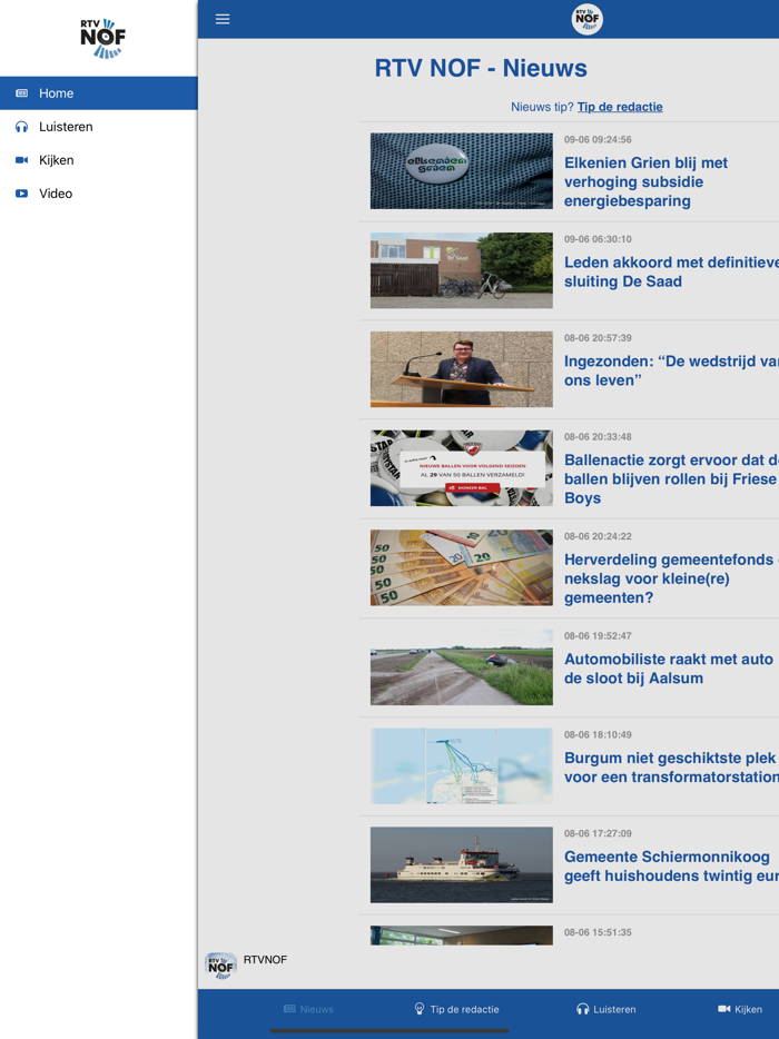 RTV NOF - Nieuws