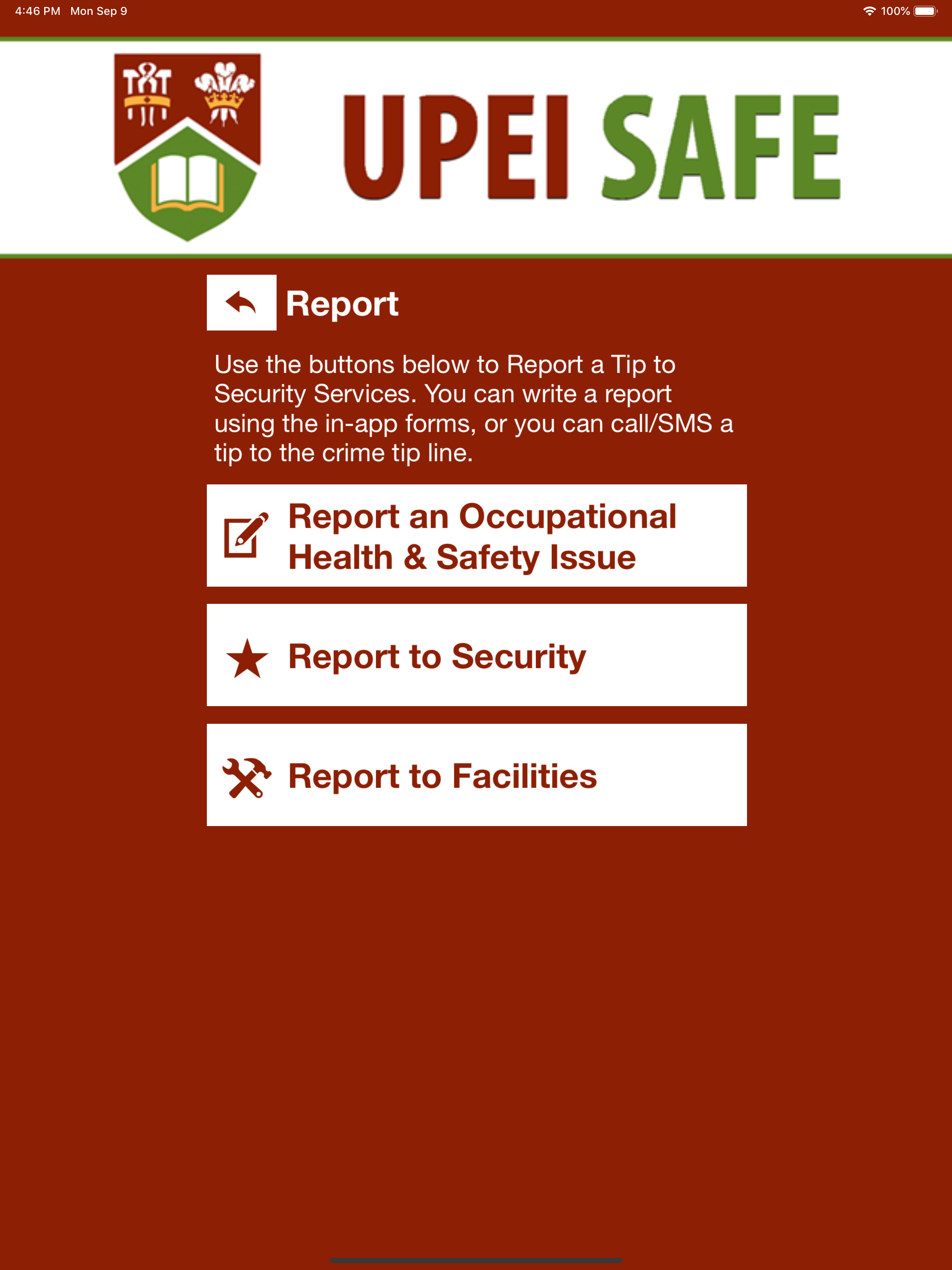 UPEI SAFE screenshot 12