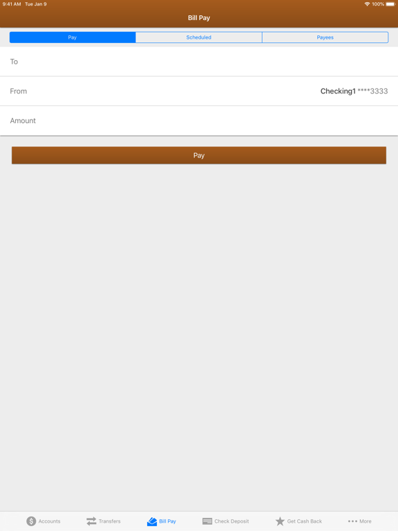 North County CU Mobile Banking iPad screenshot 5 - Finance app