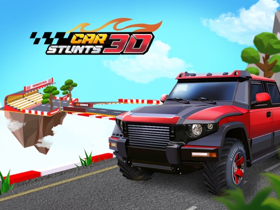 Car Stunts 3D - Sky Parkour iPad app afbeelding 1