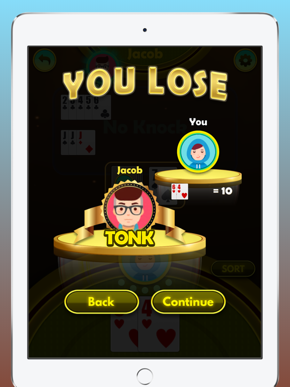 Screenshot #4 pour Tonk Offline Card Game