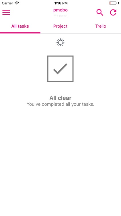 Pmobo - Tasks and cards in app