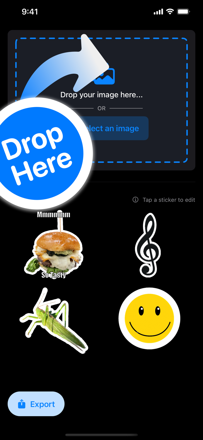 Drop Sticker