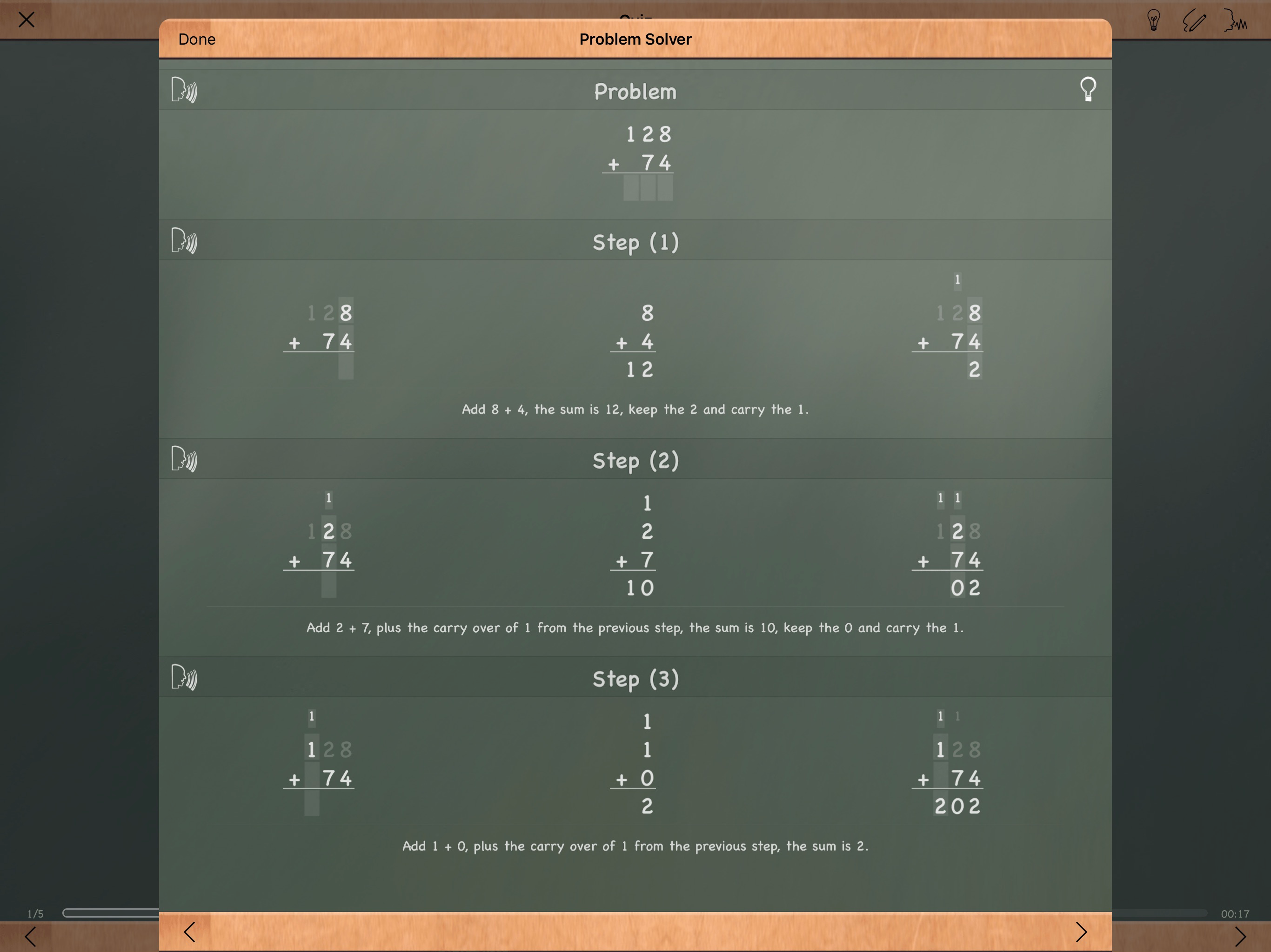 MathBoard Addition