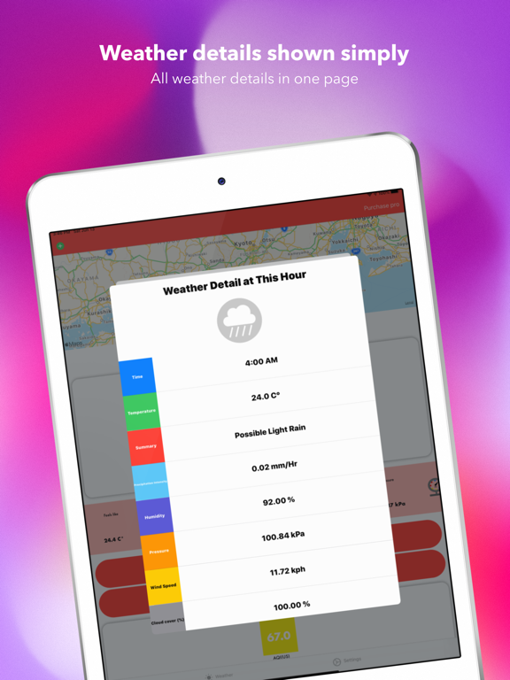Weatheru iPad screenshot 5 - Weather app