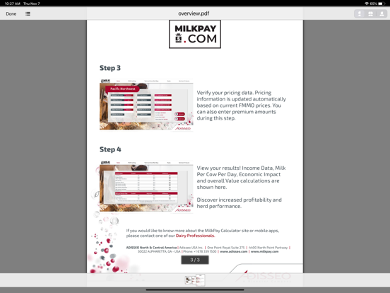 MilkPay iPad screenshot 5 - Business app