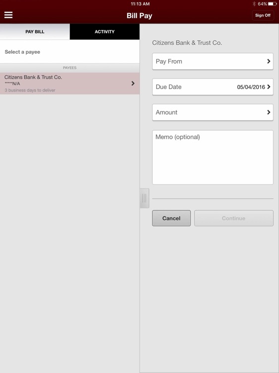CBTbanking for iPad screenshot-4