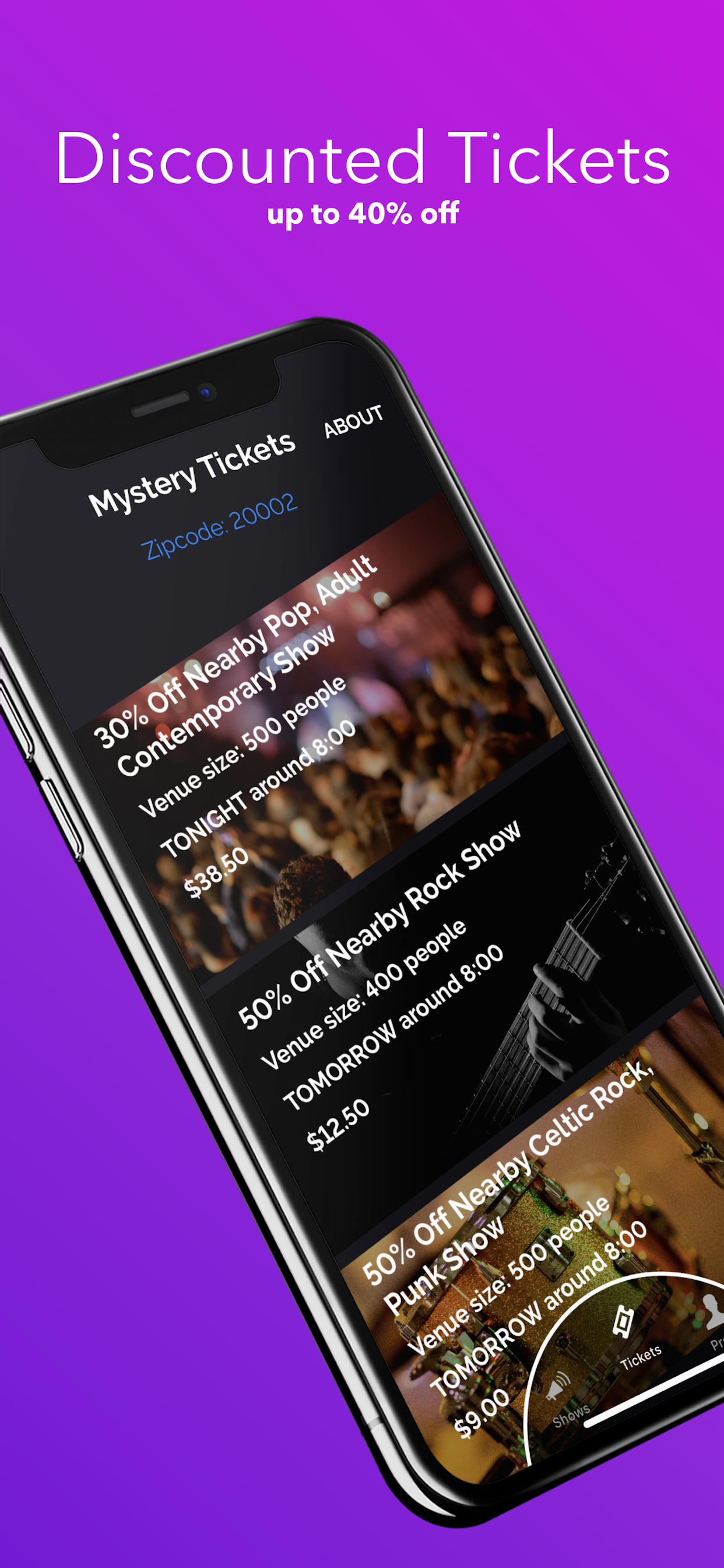 MusicTown Live-Find Live Music screenshot 3