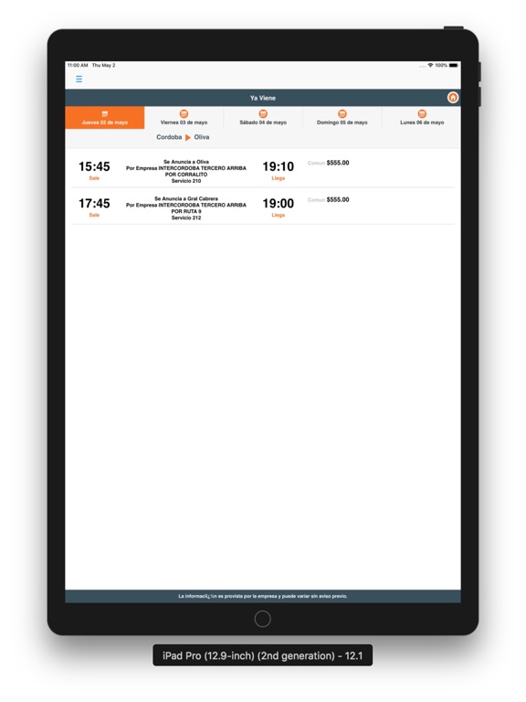 Intercordoba iPad screenshot 4