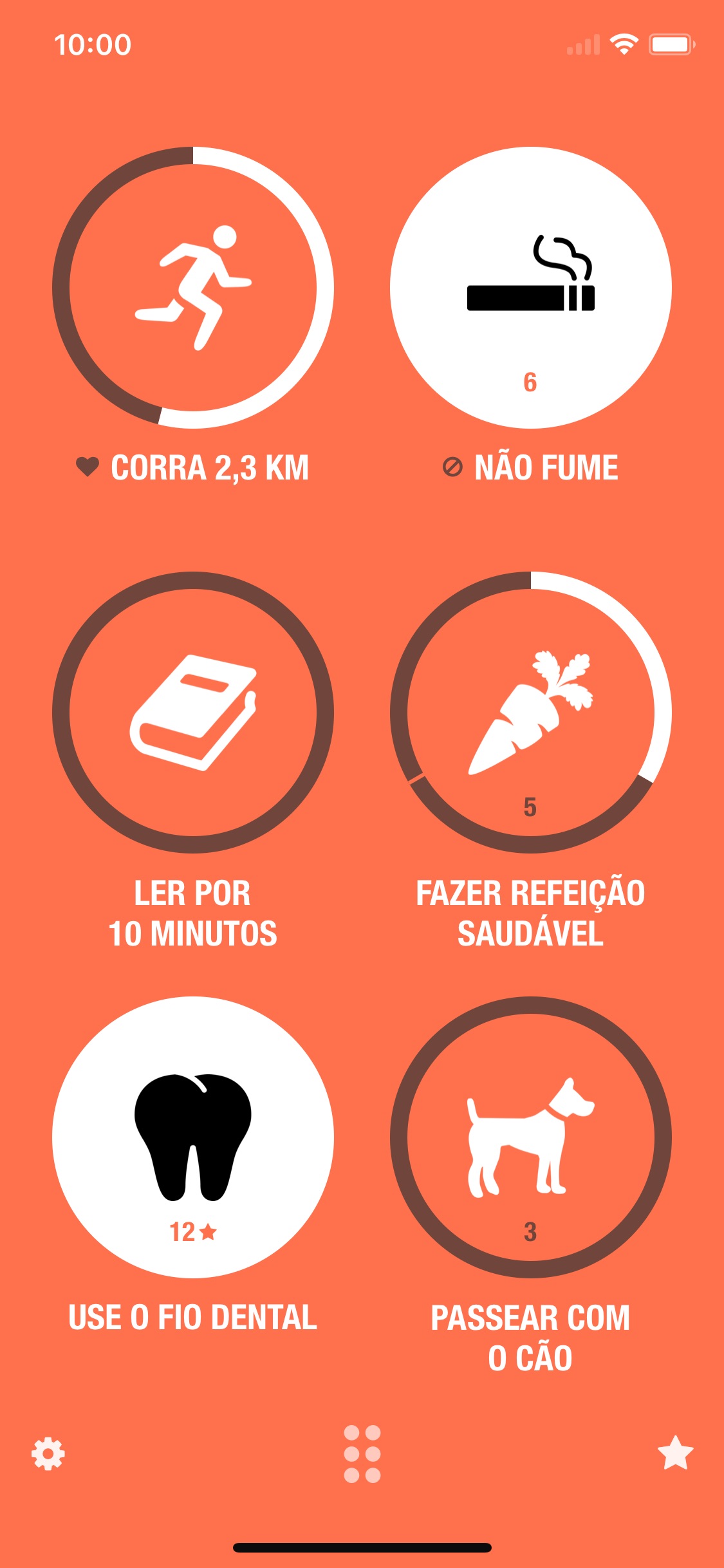 Screenshot do app Streaks