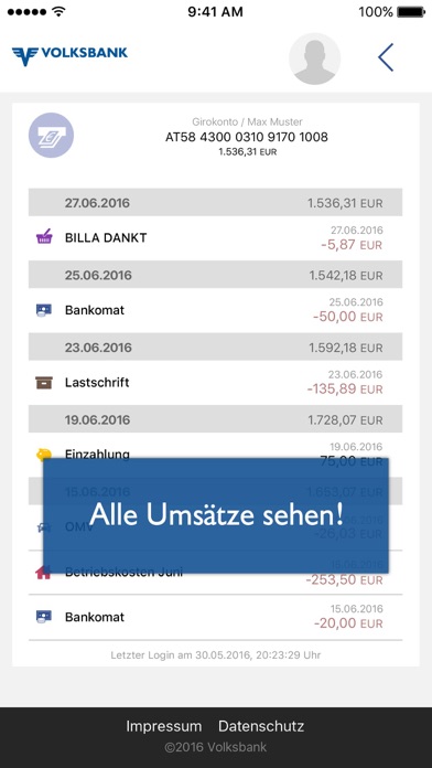 Volksbank Quick Screenshot