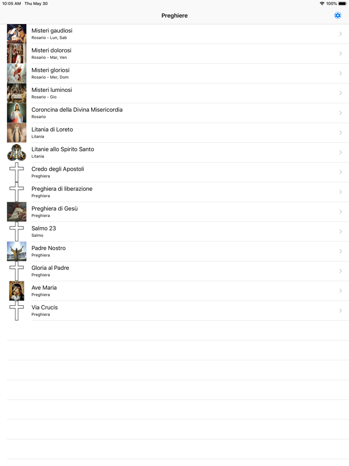 Rosario italiano audio offline