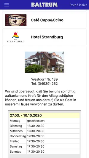 Baltrum App screenshot 3