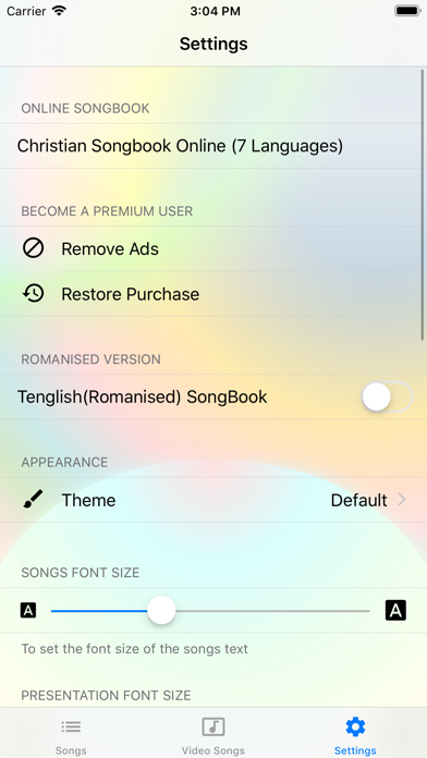 Telugu Christian Songs iPhone screenshot